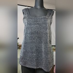 Retro Shimmery Cinema Eloile Tank Top sz XL